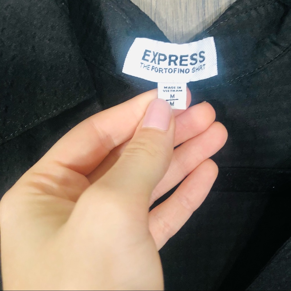**3/$30express Button Down Collared Blouse Medium - image 7